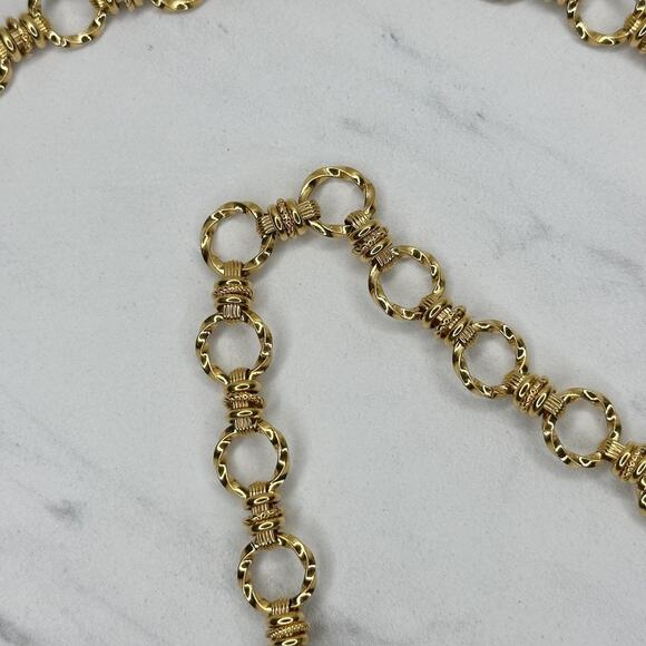 Bijoux Cascio Vintage Coin Charm Gold Tone Chain Belt Small/Medium (S/M) ✨ main image 5